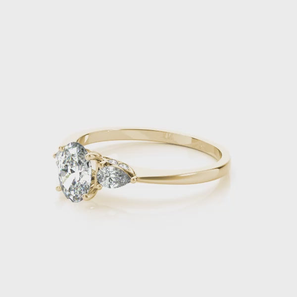 Fashion Rings Oval & Pear Shape - TN85178