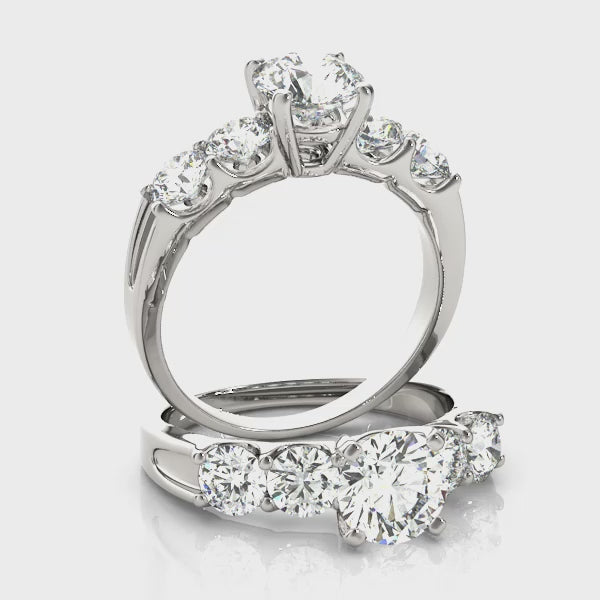 Engagement Rings Single Row Prong Set - TN50603-E