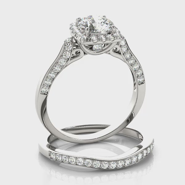 Engagement Rings Halo Round - TN50903-E