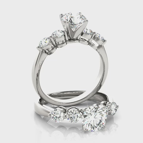 Engagement Rings Single Row Prong Set - TN50421-E