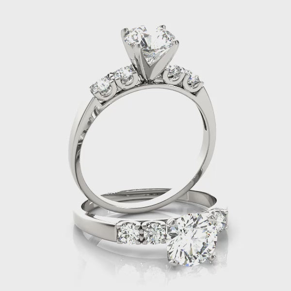 Engagement Rings Single Row Prong Set - TN50332-E