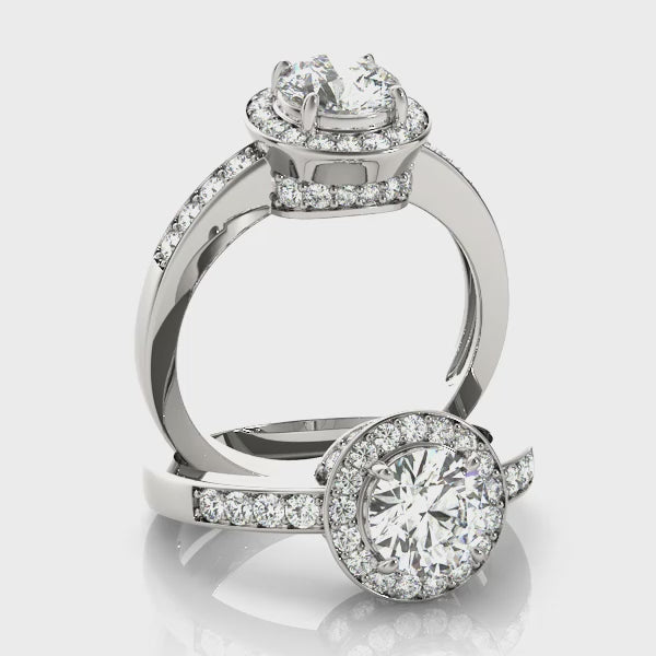Engagement Rings Halo Round - TN83443
