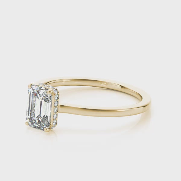 Engagement Rings Emerald Cut - TN51140-E