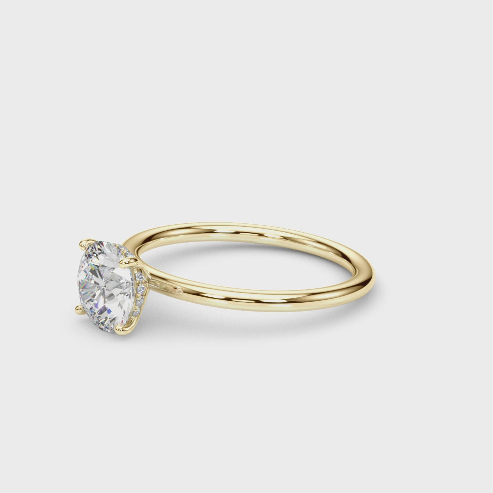 Engagement Ring Round Center - TN51159-E
