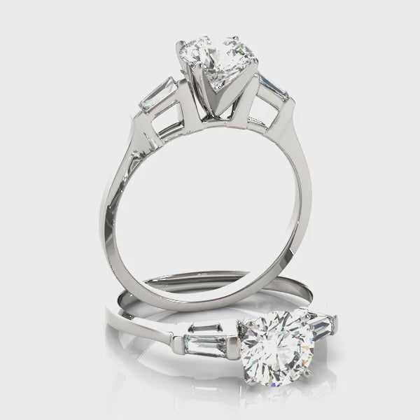 Engagement Rings 3 Stone Baguette - TN82429