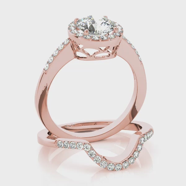 Engagement Rings Halo Round - TN83499