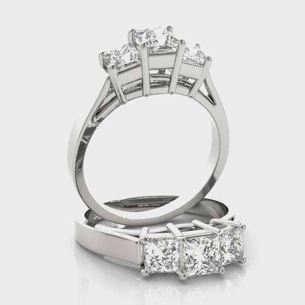 Engagement Rings 3 Stone Princess - TN81987
