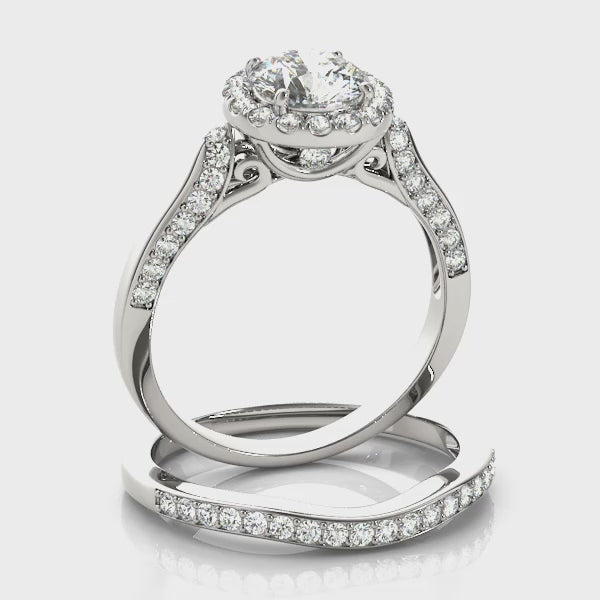 Engagement Rings Halo Round - TN50904-E