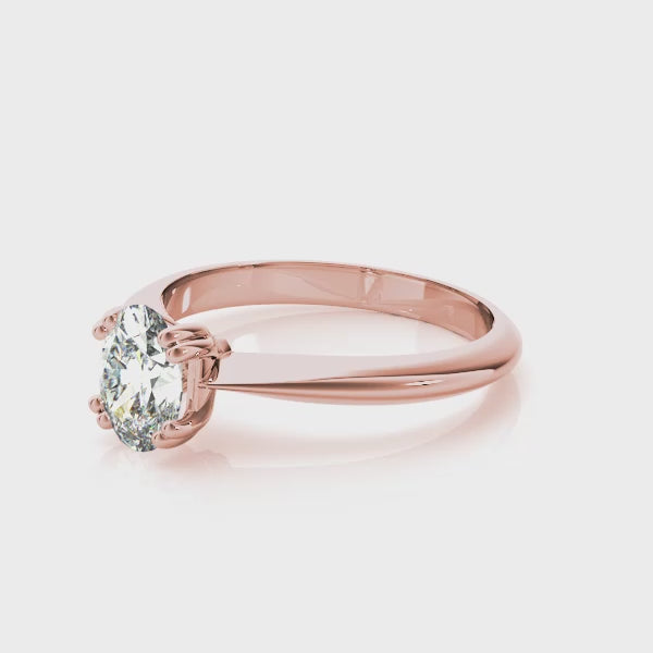 Double Prong Oval Engagement Ring - TN84959