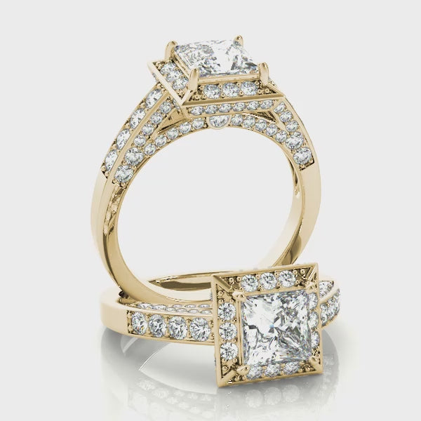 Engagement Rings Halo Square & Cushion - TN83501