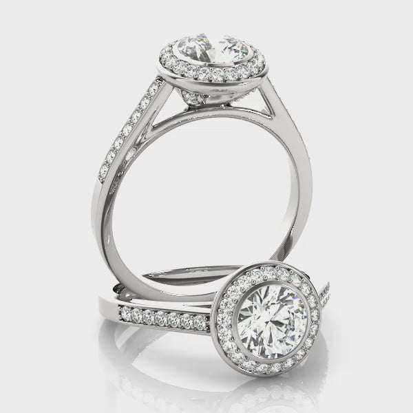 Engagement Rings Halo Round - TN84474