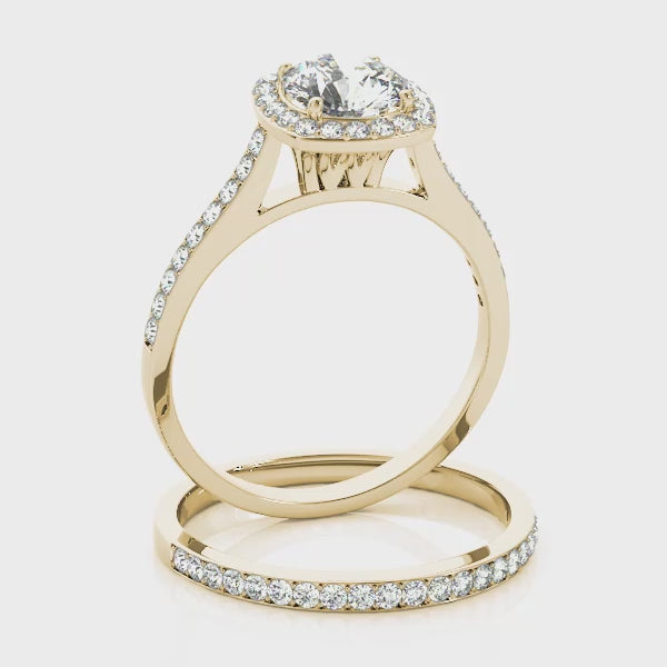 Engagement Rings Halo Round - TN50892-E