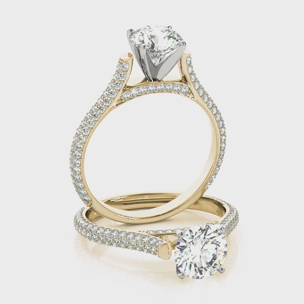 Engagement Rings Single Row Prong Set - TN50604-E