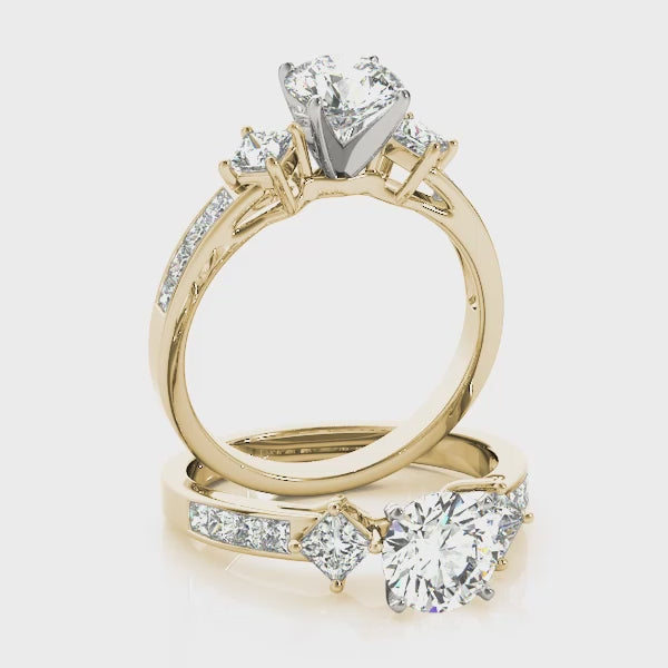 Engagement Rings Cluster Sides - TN82845