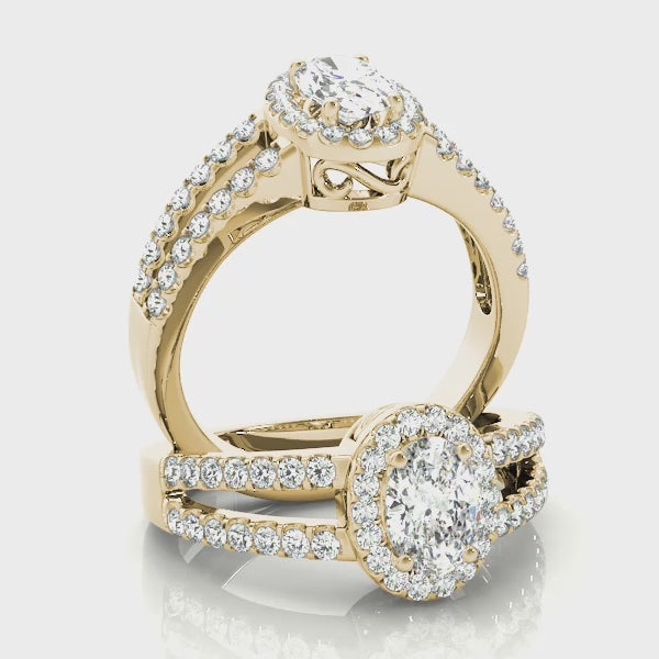 Engagement Rings Halo Oval - TN83492