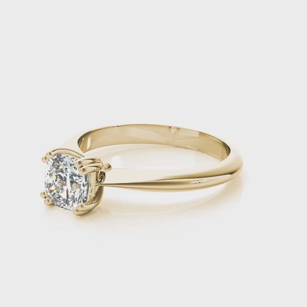 Double Prong Cushion Engagement Ring - TN84962