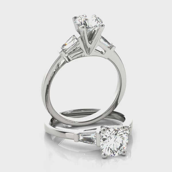Engagement Rings Fancy Shape Baguette Remounts - TN81885
