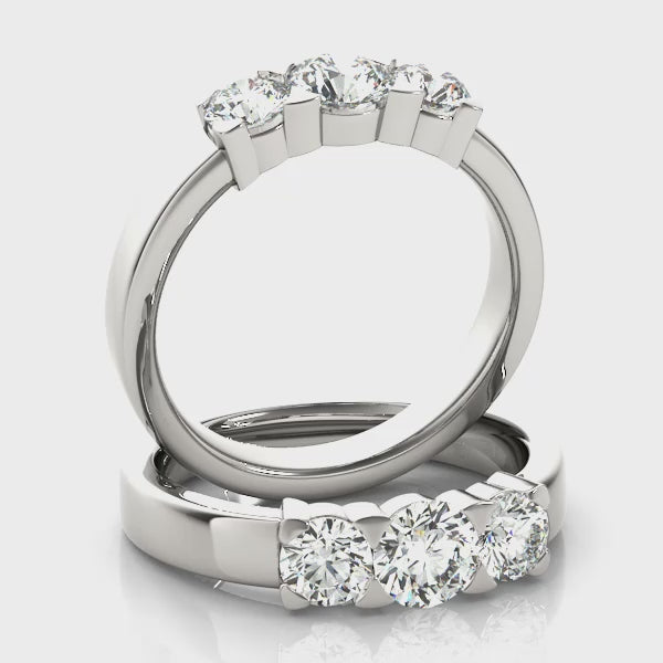 Engagement Rings 3 Stone Round - TN81755