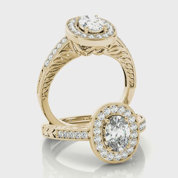 Engagement Rings Halo Oval - TN84512