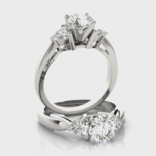 Engagement Rings 3 Stone Trillion - TN82060
