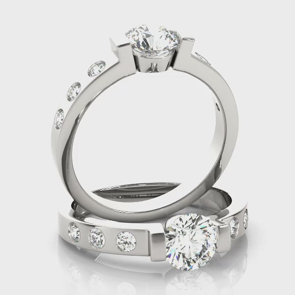 Engagement Rings Single Row Prong Set - TN83592