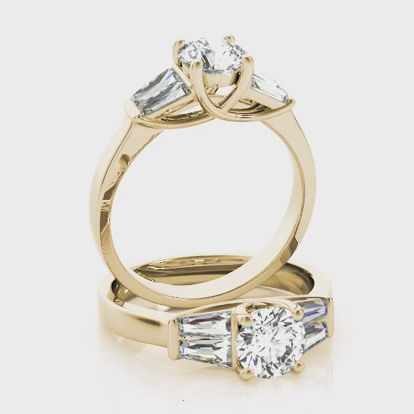 Engagement Rings Fancy Shape Baguette Remounts - TN82754