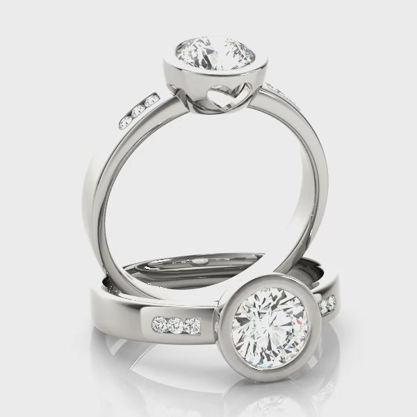 Engagement Rings Single Row Channel Set - TN81843