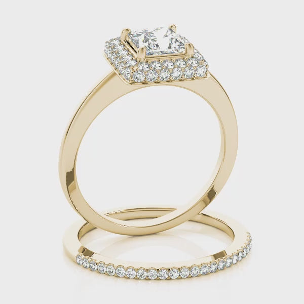 Engagement Rings Halo Square & Cushion - TN50565-E