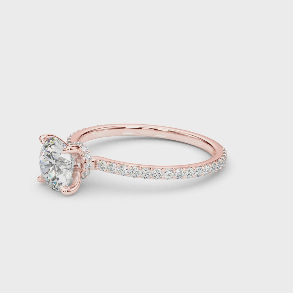 Hidden Halo Engagement Ring - TN85292