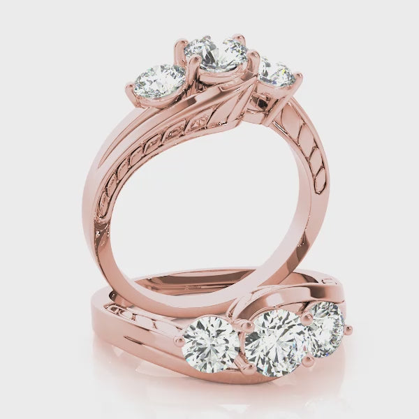 Engagement Rings 3 Stone Round - TN82951