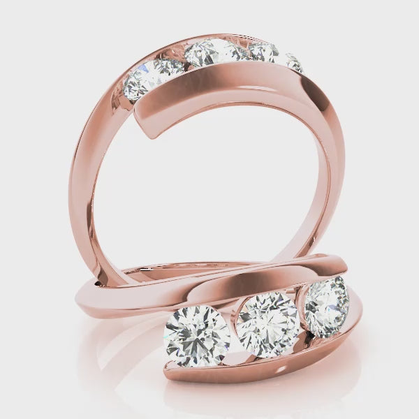Engagement Rings 3 Stone Round - TN83773
