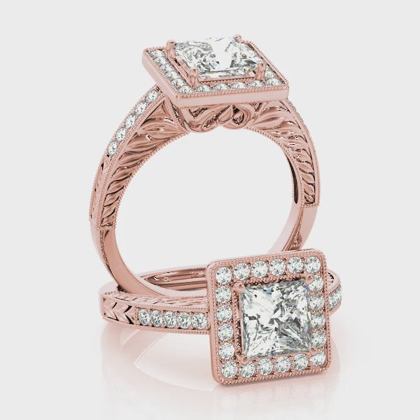 Engagement Rings Halo Square & Cushion - TN84510