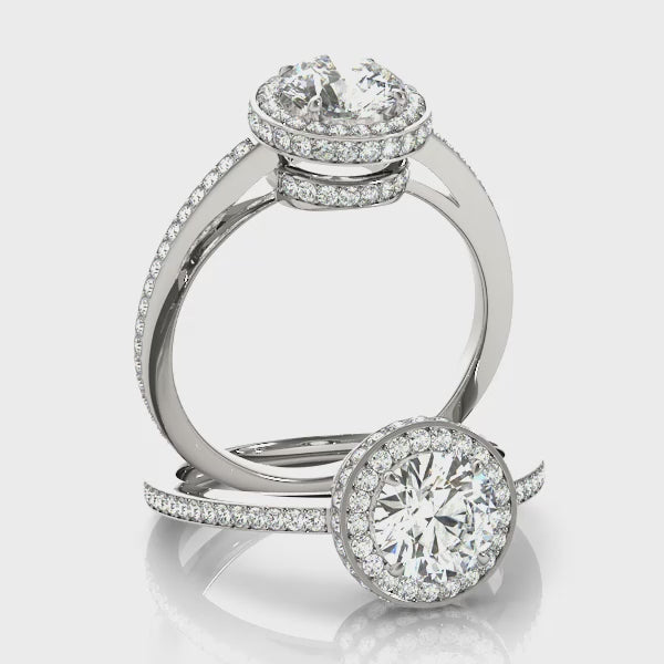 Engagement Rings Halo Round - TN82964