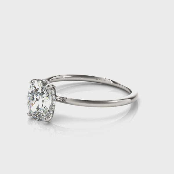 Engagement Ring Oval Cut Center - TN51157-E