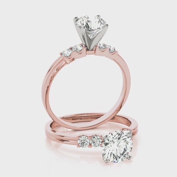 Engagement Rings Single Row Prong Set - TN50391-E