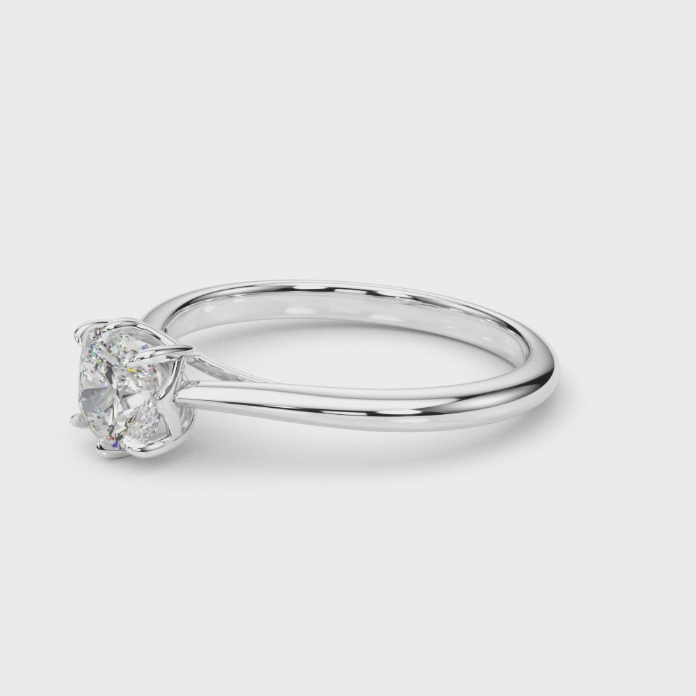 Solitaire 3.8X3.8 Cushion - TN85332