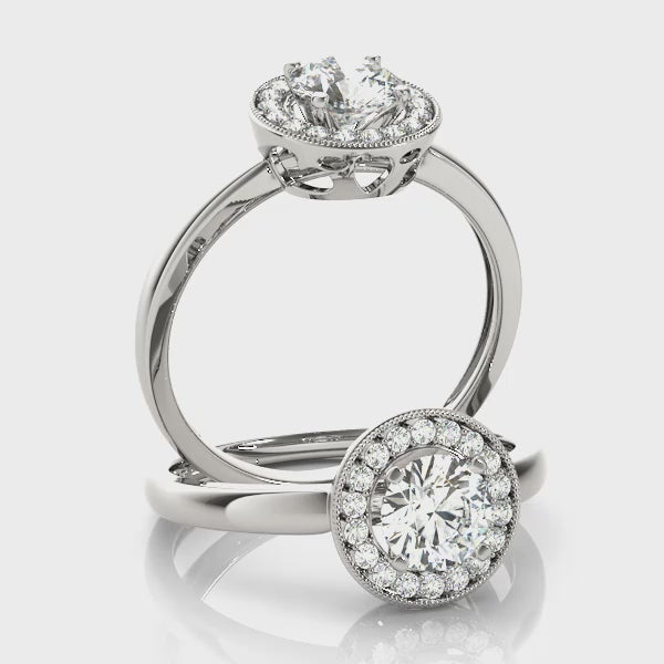 Engagement Rings Halo Round - TN84372
