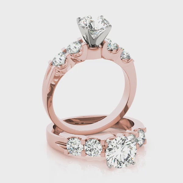 Engagement Rings Single Row Prong Set - TN50634-E