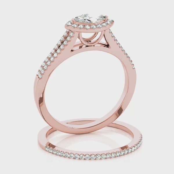 Engagement Rings Halo Marquise - TN50902-E