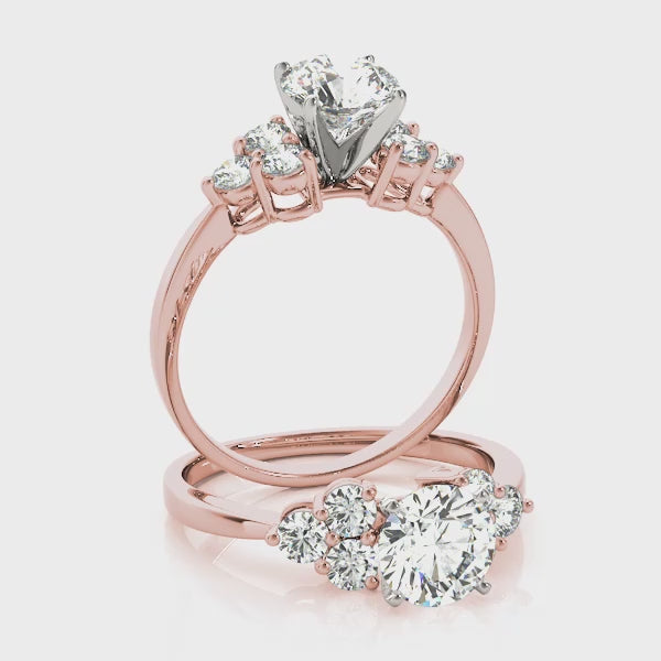 Engagement Rings Cluster Sides - TN82751