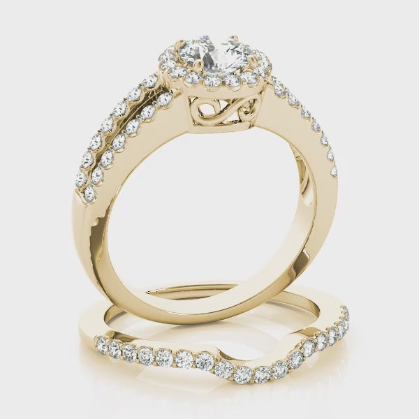 Engagement Rings Halo Round - TN83493