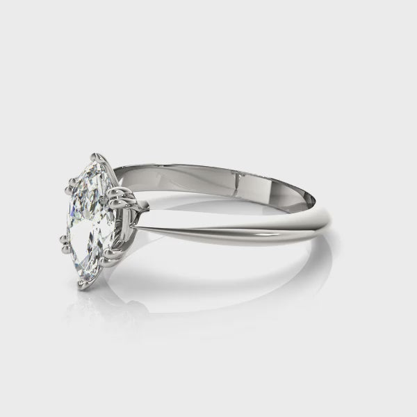 Double Prong Marquise Engagement Ring - TN84961