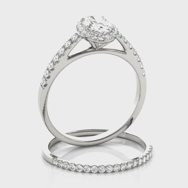 Engagement Rings Halo Oval - TN50917-E