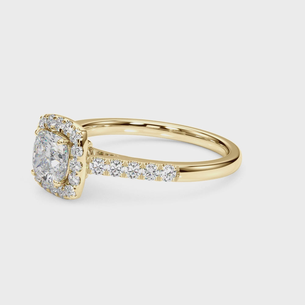 Engagement Rings Halo Square & Cushion - TN50778-E