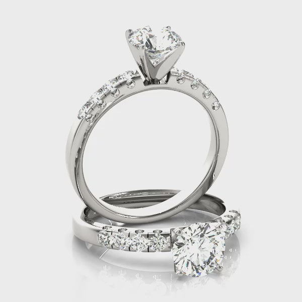 Engagement Rings Single Row Prong Set - TN50324-E