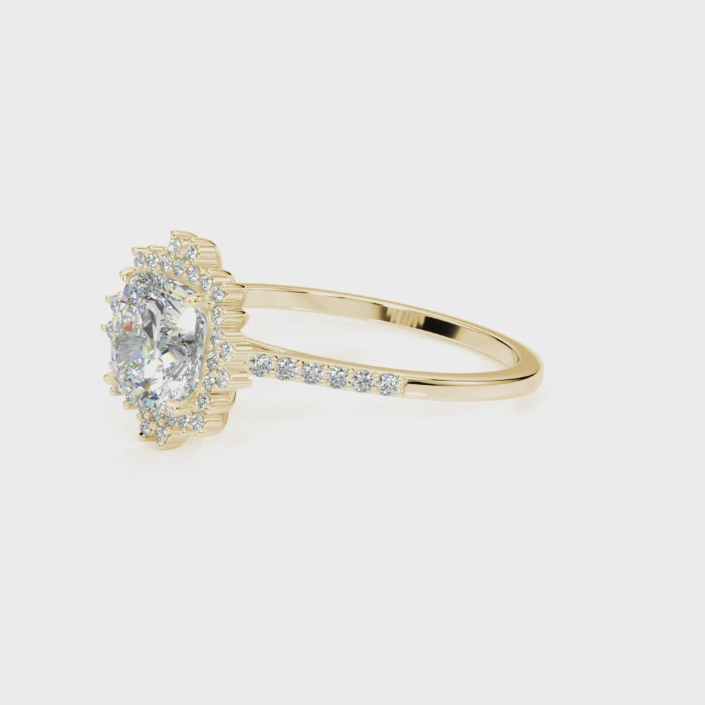 Engagement Ring Cushion Center - TN85276