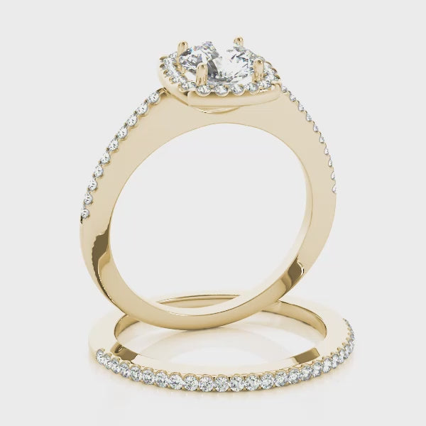 Engagement Rings Halo Round - TN50815-E