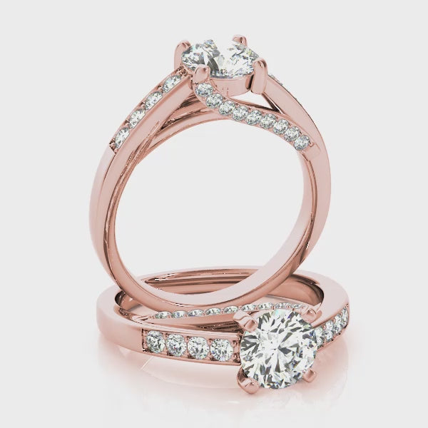 Engagement Rings Single Row Prong Set - TN50382-E