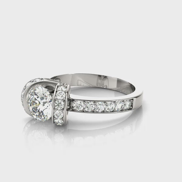 Engagement Rings Single Row Prong Set - TN84041
