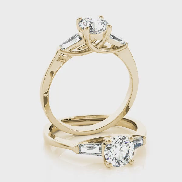 Engagement Rings Fancy Shape Baguette Remounts - TN82753